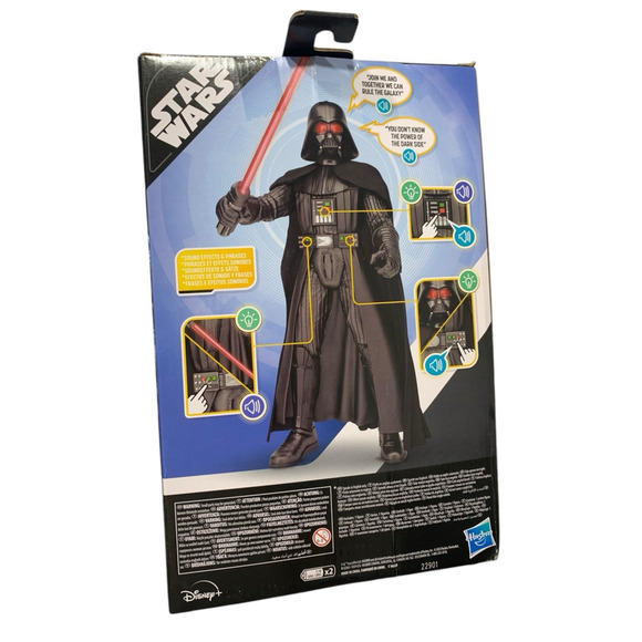 Star Wars DARTH VADER Action Figure Obi Wan Kenobi Galactic Interactive NEW - Picture 2 of 4
